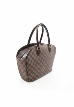 Pre-loved LOUIS VUITTON Sarria Horizontal Black checkerboard grid Handbag PVC Genuine Leather Brown 9 Pre-loved LOUIS VUITTON Sarria Horizontal Black checkerboard grid Handbag PVC Genuine Leather Brown -Louis Vuitton Shop louis vuitton 9612 3918836 2