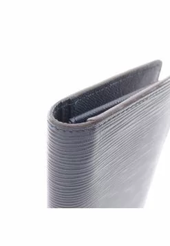 Pre-loved LOUIS VUITTON Portefeuille Brazza Waved Pattern Bleu Marine Dark Blue Bi-fold Continental Genuine Leather Wallet Navy -Louis Vuitton Shop louis vuitton 9612 4718836 8