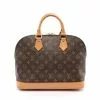Pre-loved LOUIS VUITTON Alma PM Classic Monogram Handbag PVC Genuine Leather Brown -Louis Vuitton Shop louis vuitton 9612 6718836 1