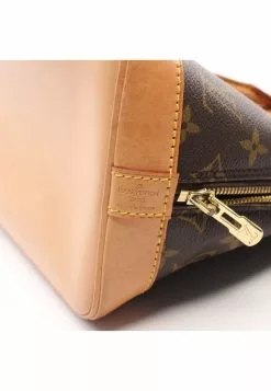 Pre-loved LOUIS VUITTON Alma PM Classic Monogram Handbag PVC Genuine Leather Brown -Louis Vuitton Shop louis vuitton 9612 6718836 4