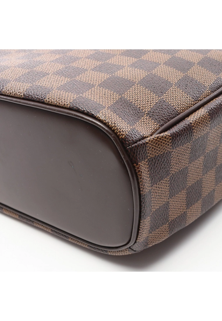 Pre-loved LOUIS VUITTON Sarria Horizontal Black checkerboard grid Handbag PVC Genuine Leather Brown 8 Pre-loved LOUIS VUITTON Sarria Horizontal Black checkerboard grid Handbag PVC Genuine Leather Brown - Image 6