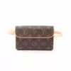 Pre-loved LOUIS VUITTON PochetteFlorentine Classic Monogram handcarry bag belt bag PVC Genuine Leather Brown belt(XS)