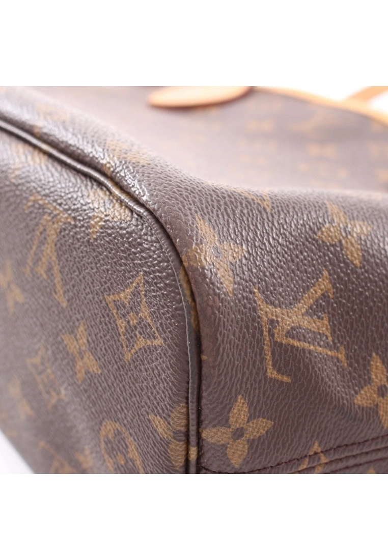 Pre-loved LOUIS VUITTON Neverfull PM Classic Monogram Pivot peony red Handbag Tote Bag PVC Genuine Leather Brown 7 Pre-loved LOUIS VUITTON Neverfull PM Classic Monogram Pivot peony red Handbag Tote Bag PVC Genuine Leather Brown - Image 5