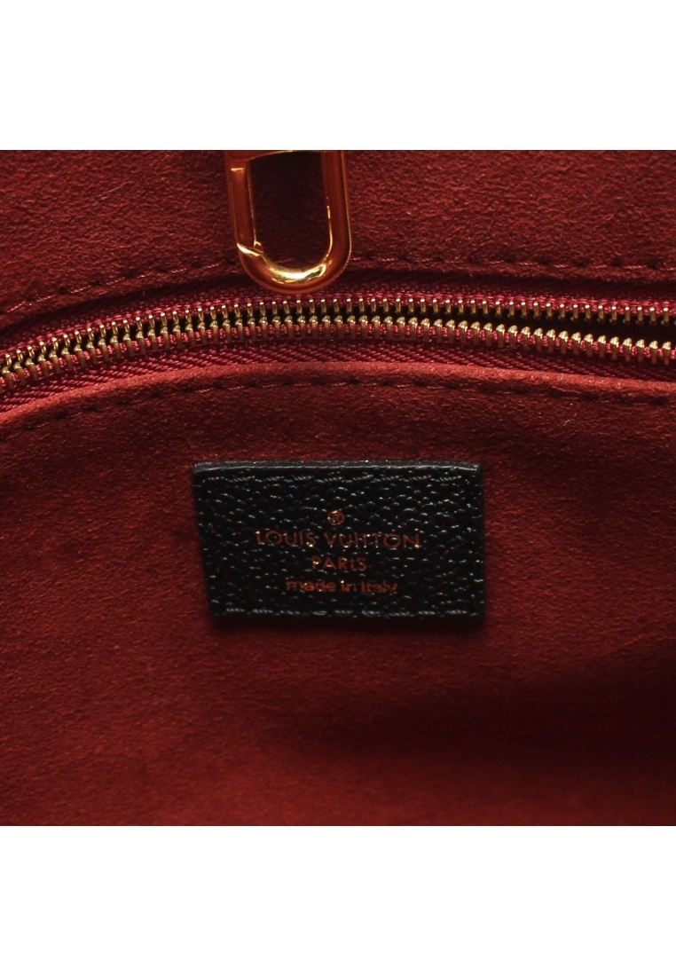 Pre-loved LOUIS VUITTON OnTheGo PM 2 Colored Classic Monogram empreinte embossed Genuine Leather Handbag Black Beige 2 Way Style 6 Pre-loved LOUIS VUITTON OnTheGo PM 2 Colored Classic Monogram empreinte embossed Genuine Leather Handbag Black Beige 2 Way Style - Image 4