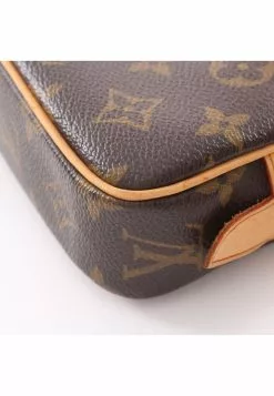 Pre-loved LOUIS VUITTON marly Bandouliere Horizontal Classic Monogram Shoulder Bag PVC Genuine Leather Brown -Louis Vuitton Shop louis vuitton 9619 8918836 6