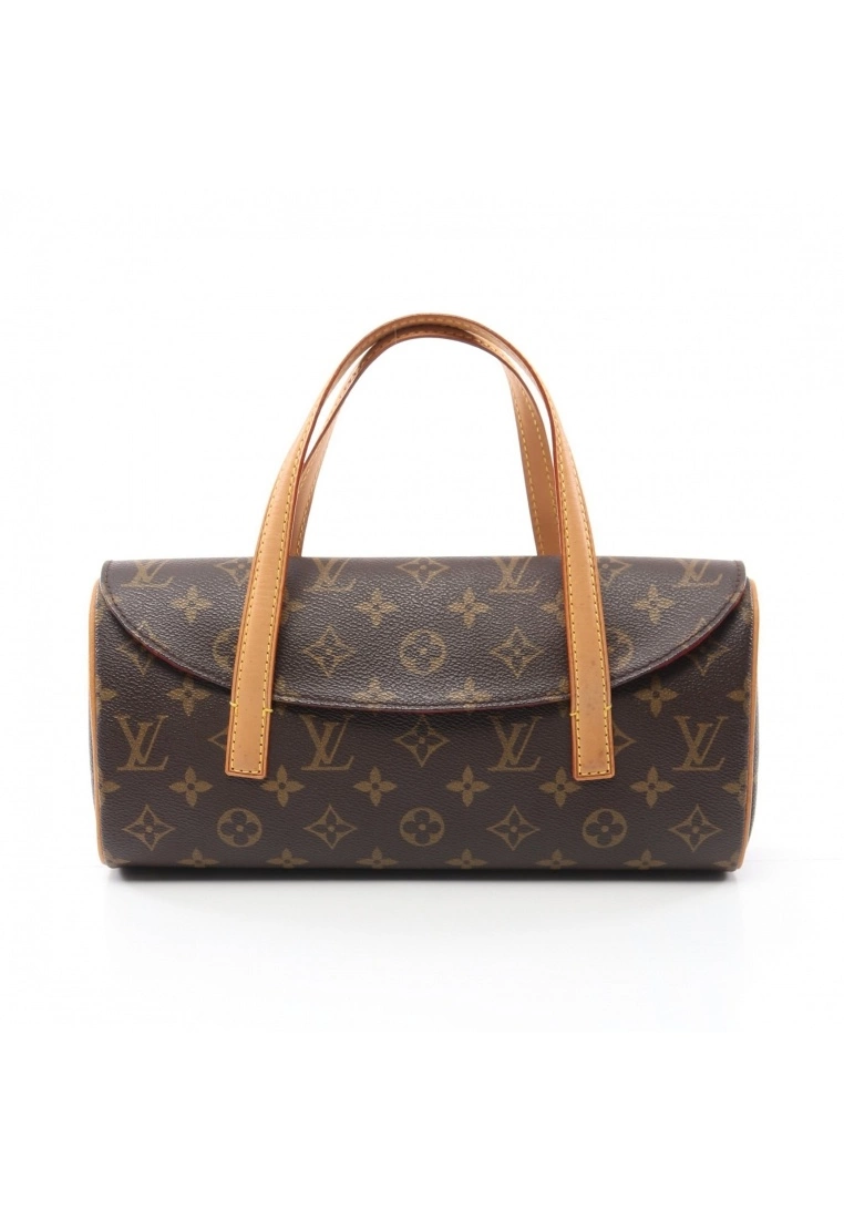 Pre-loved LOUIS VUITTON Sonatine Classic Monogram Handbag PVC Genuine Leather Brown 3 Pre-loved LOUIS VUITTON Sonatine Classic Monogram Handbag PVC Genuine Leather Brown