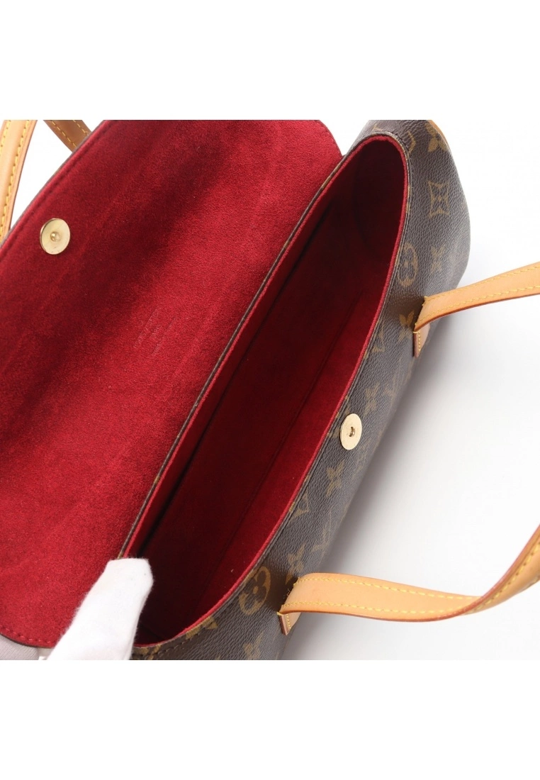 Pre-loved LOUIS VUITTON Sonatine Classic Monogram Handbag PVC Genuine Leather Brown 5 Pre-loved LOUIS VUITTON Sonatine Classic Monogram Handbag PVC Genuine Leather Brown - Image 3