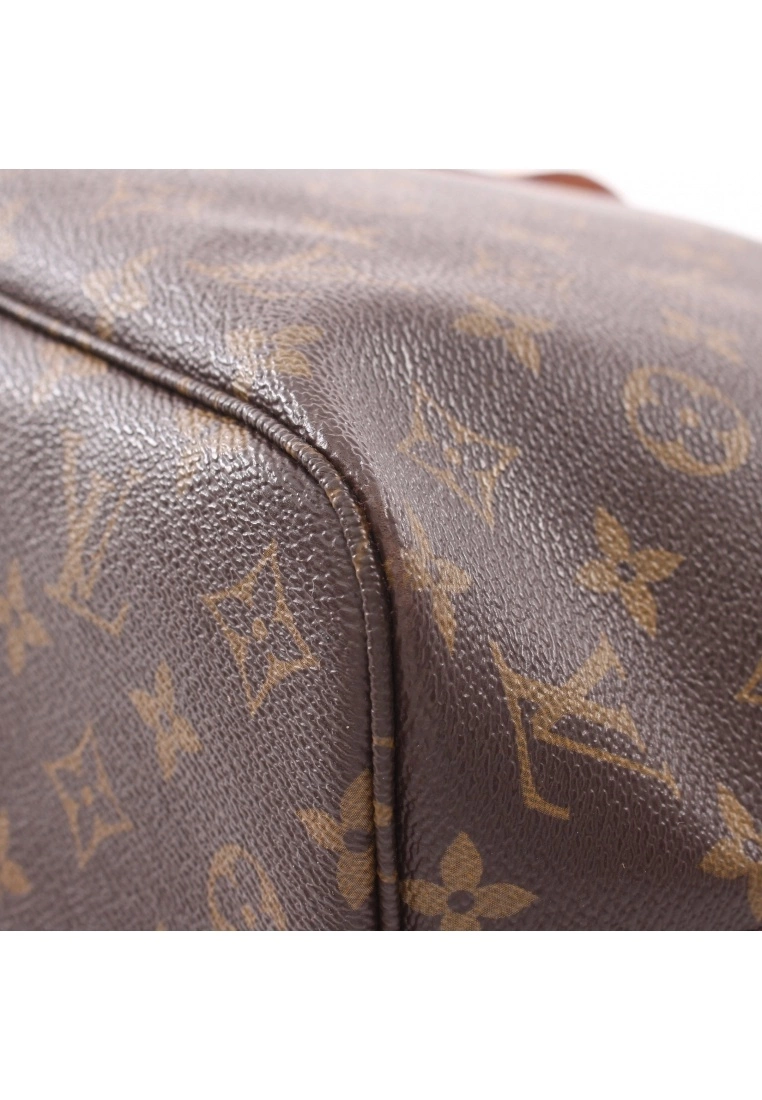 Pre-loved LOUIS VUITTON Neverfull PM Classic Monogram Pivot peony red Handbag Tote Bag PVC Genuine Leather Brown 10 Pre-loved LOUIS VUITTON Neverfull PM Classic Monogram Pivot peony red Handbag Tote Bag PVC Genuine Leather Brown - Image 8