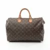 Pre-loved LOUIS VUITTON Speedy40 Classic Monogram Handbag PVC Genuine Leather Brown