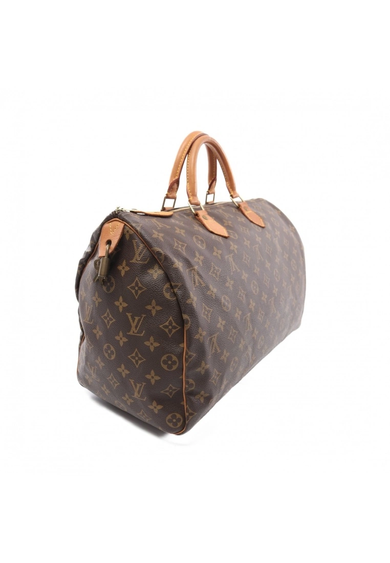Pre-loved LOUIS VUITTON Speedy40 Classic Monogram Handbag PVC Genuine Leather Brown 4 Pre-loved LOUIS VUITTON Speedy40 Classic Monogram Handbag PVC Genuine Leather Brown - Image 2