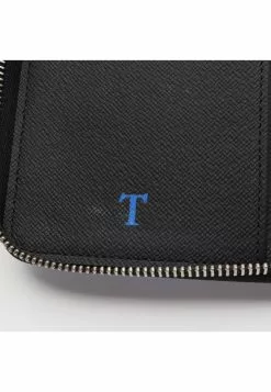 Pre-loved LOUIS VUITTON Zippy organizer Ink and black checkerboard grid Christopher Nemeth Rounded corner zipper long Wallet PVC Black Blue -Louis Vuitton Shop louis vuitton 9636 1228836 6