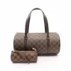 Pre-loved LOUIS VUITTON Papillon30 Black checkerboard grid Handbag PVC Genuine Leather Brown -Louis Vuitton Shop louis vuitton 9637 2128836 1