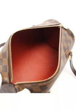 Pre-loved LOUIS VUITTON Papillon30 Black checkerboard grid Handbag PVC Genuine Leather Brown -Louis Vuitton Shop louis vuitton 9637 2128836 3