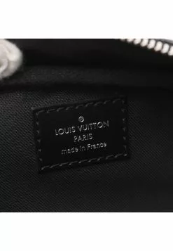 Pre-loved LOUIS VUITTON Ambler Ink and black checkerboard grid Christopher Nemeth handcarry bag belt bag PVC Genuine Leather Black Blue -Louis Vuitton Shop louis vuitton 9639 0328836 4