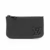 Pre-loved LOUIS VUITTON Pochette Cley AEROGRAM Black Genuine Leather Coin Pouch Black Chain hook buckle -Louis Vuitton Shop louis vuitton 9639 6228836 1
