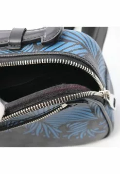 Pre-loved LOUIS VUITTON Ambler Ink and black checkerboard grid Christopher Nemeth handcarry bag belt bag PVC Genuine Leather Black Blue -Louis Vuitton Shop louis vuitton 9640 0328836 7