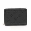 Pre-loved LOUIS VUITTON Portefeuille Clare Classic Monogram empreinte embossed Black Bi-fold Genuine Leather Wallet Black -Louis Vuitton Shop louis vuitton 9641 2228836 1