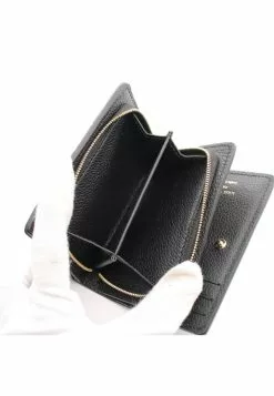 Pre-loved LOUIS VUITTON Portefeuille Clare Classic Monogram empreinte embossed Black Bi-fold Genuine Leather Wallet Black -Louis Vuitton Shop louis vuitton 9642 2228836 4