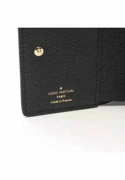 Pre-loved LOUIS VUITTON Portefeuille Clare Classic Monogram empreinte embossed Black Bi-fold Genuine Leather Wallet Black -Louis Vuitton Shop louis vuitton 9642 2228836 5